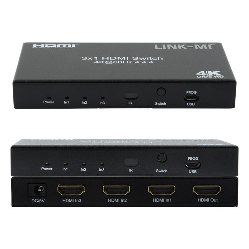 3X1 HDMI 2.0 Değiştirici HD Matrix Değiştirici 3 X 1 HDMI Değiştirici 3 Port Hdmi Değiştirici 1080P 20m