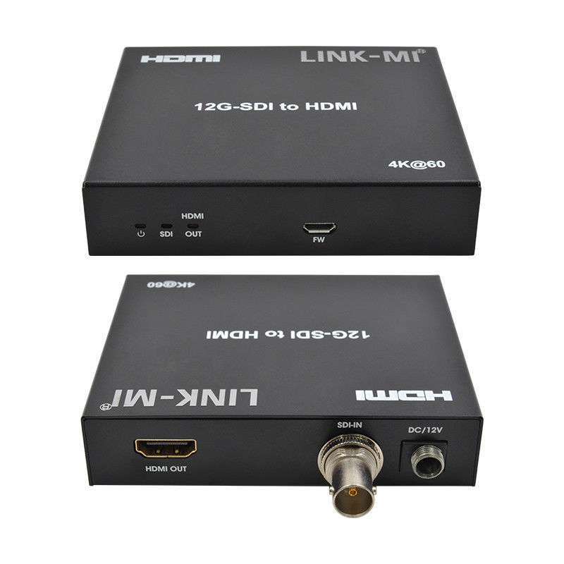 12G 6G 3G SDI To HDMI Video Konvertörü Desteği YUV4:22'si en fazla 120 metre