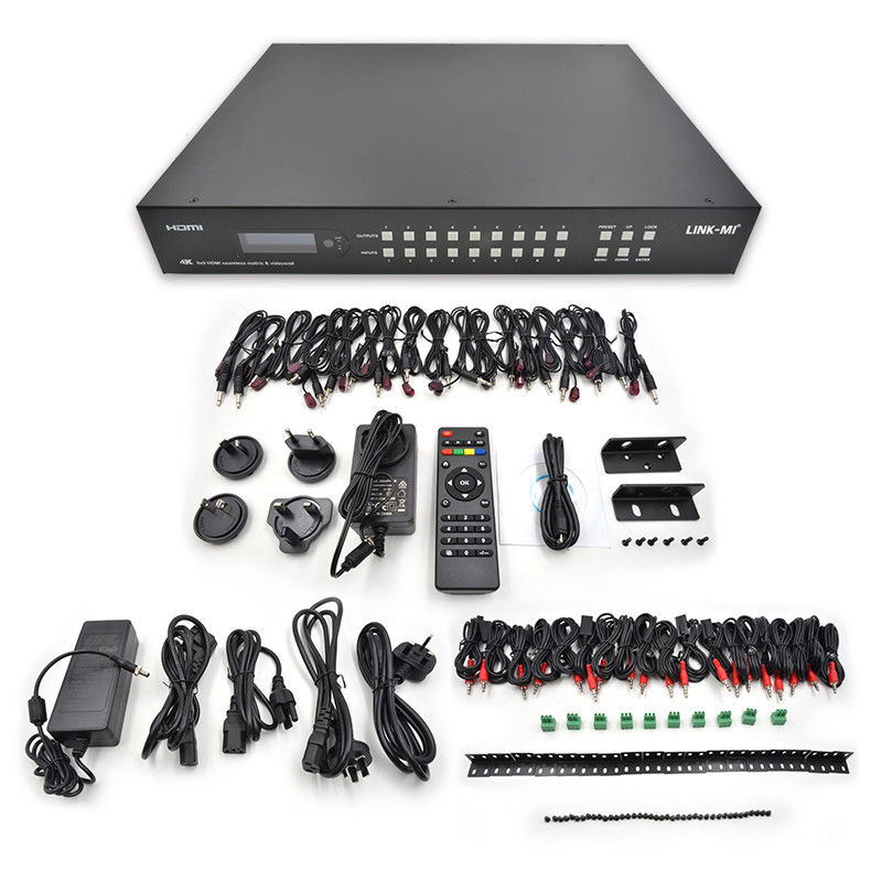 9x9 70M HDMI Video Duvar İşlemcisi HDMI Splitter 3x3 4K HDMI Matrix Extender