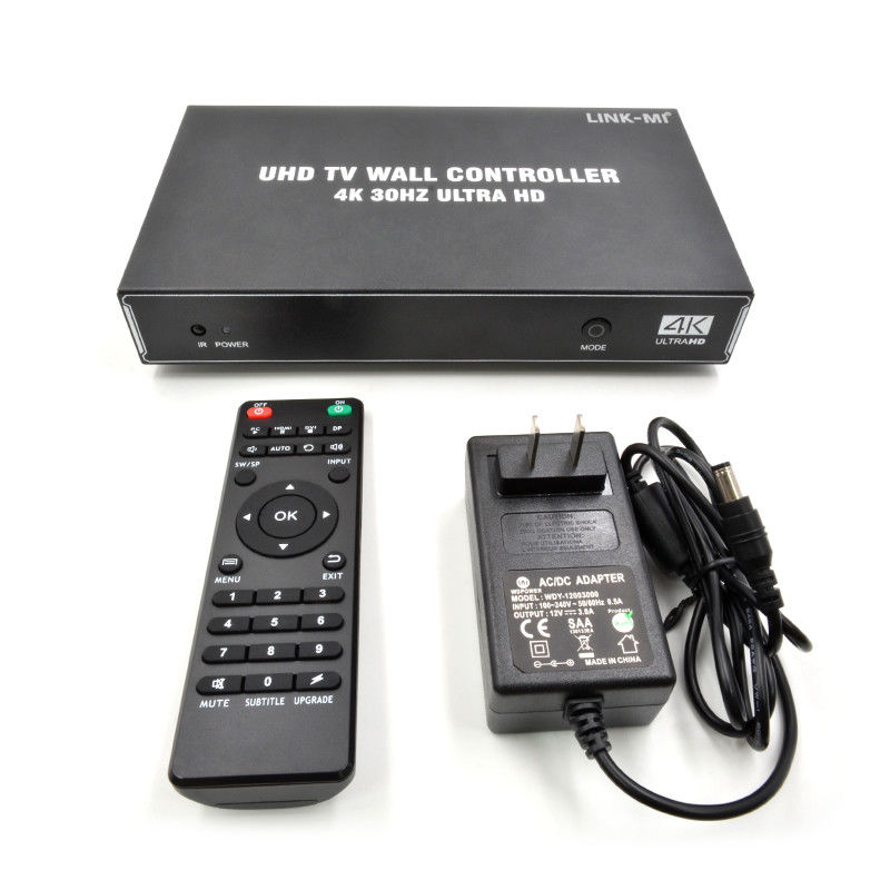 1X4 1X3 1X2 4K Video Duvar Kontrolörü 30Hz 4 Kanal HDMI TV Video Duvar İşlemcisi 2x2