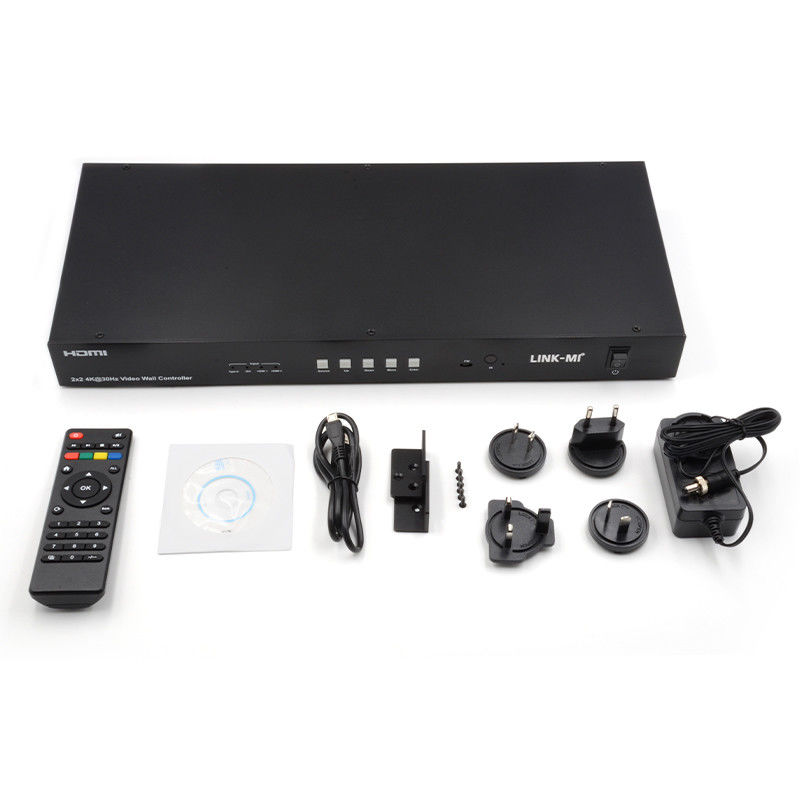 4K Video Duvar Matris Denetleyicisi 2x2 1x4 4x1 10x10 Splicing Display USB Type C DVI