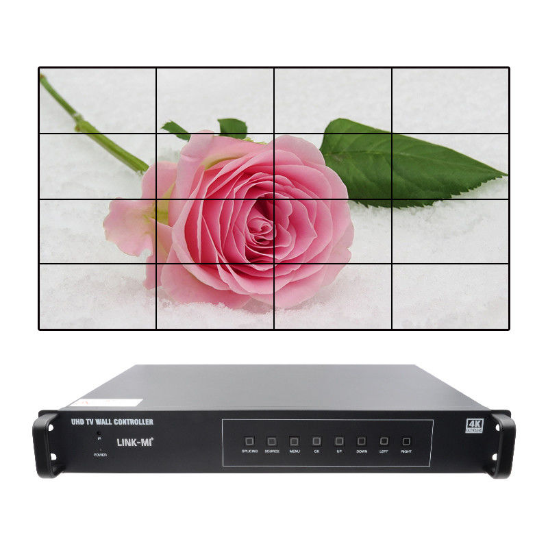 4K 4X4 HDMI Video Duvar Denetleyicisi 16 HDMI Çıkışları Görüntü Dönüşümü Video Duvar İşlemcisi