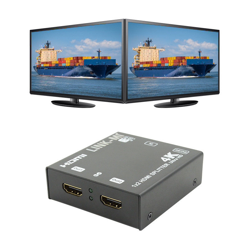 1X2 4K HDMI Extender Splitter Destek 4K2K EDID 3D 2 Port Video Splitter