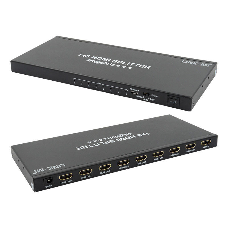 1/8 4K HDMI Splitter 1 In 8 Out 60Hz 3D 18G Video Audio Splitter 8 Ekran için
