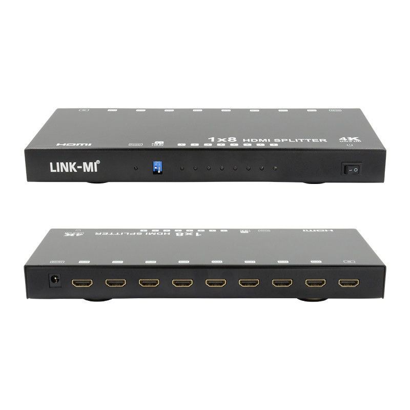 8 Port 4K HDMI Splitter Video Splitter 3d EDID 1 In 8 Out Duplicator 8 TV için