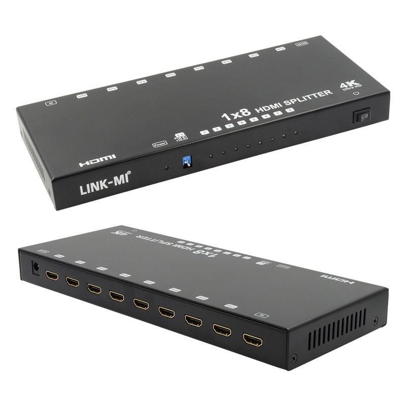 8 Port 4K HDMI Splitter Video Splitter 3d EDID 1 In 8 Out Duplicator 8 TV için