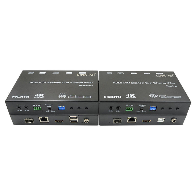 4K AV Over IP Fiber HDMI KVM Genişletici Destek Unicast Multicast USB RS232 ile