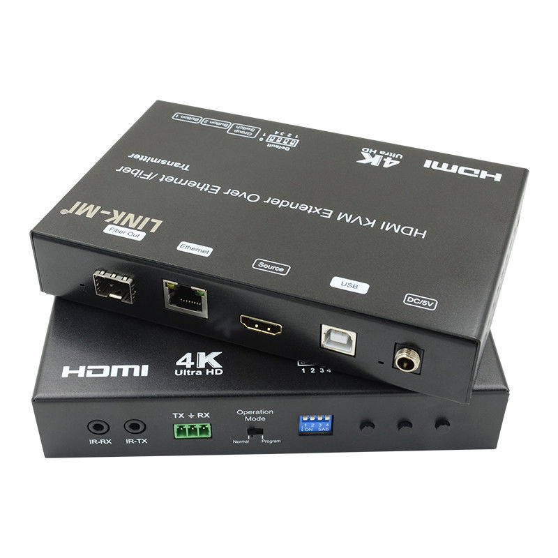 4K AV Over IP Fiber HDMI KVM Genişletici Destek Unicast Multicast USB RS232 ile