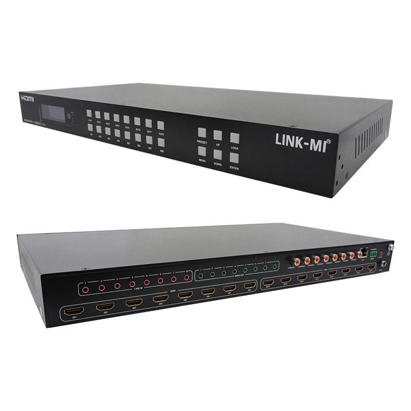 8x8 HDMI Matrix 4k Hdmi Analog Ses Çekimi Desteği 18Gbps HDR ile Değiştirici