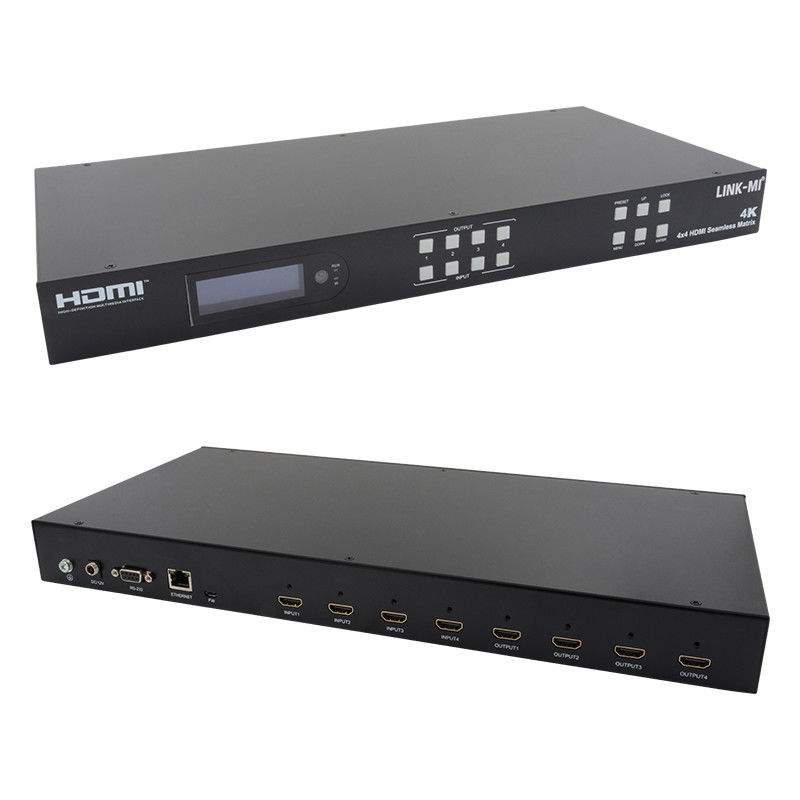 Sızdırmaz HDMI 4K Video Duvar Bölücü HDMI Matrix Switcher 2X2 4 In 4 Out
