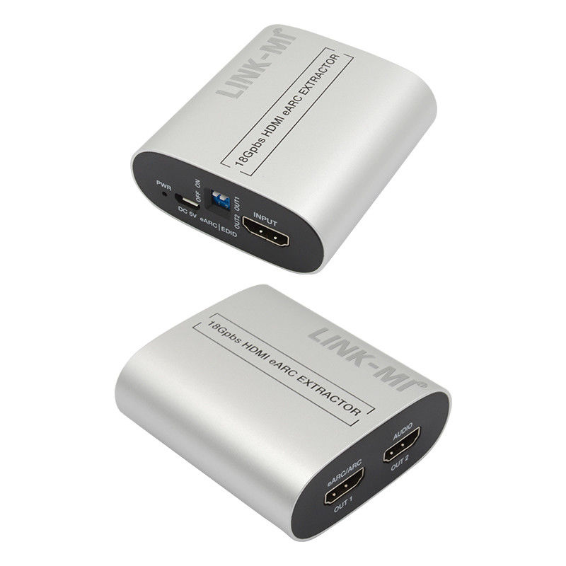 18Gbps HDMI Ekstraktör Ekstraktör 4K@60Hz CEC EDID HDMI EARC Ses Ekstraktör Değiştiricisi