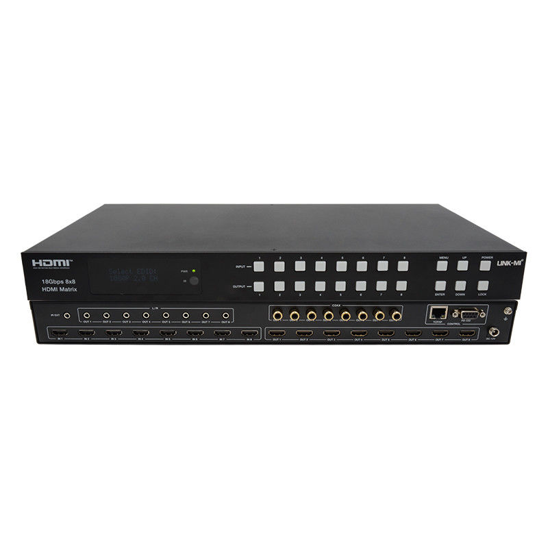 18Gbps 8x8 Matrix Switcher ARC fonksiyonu desteği ile 4K2K 60Hz YUV 4:4:4