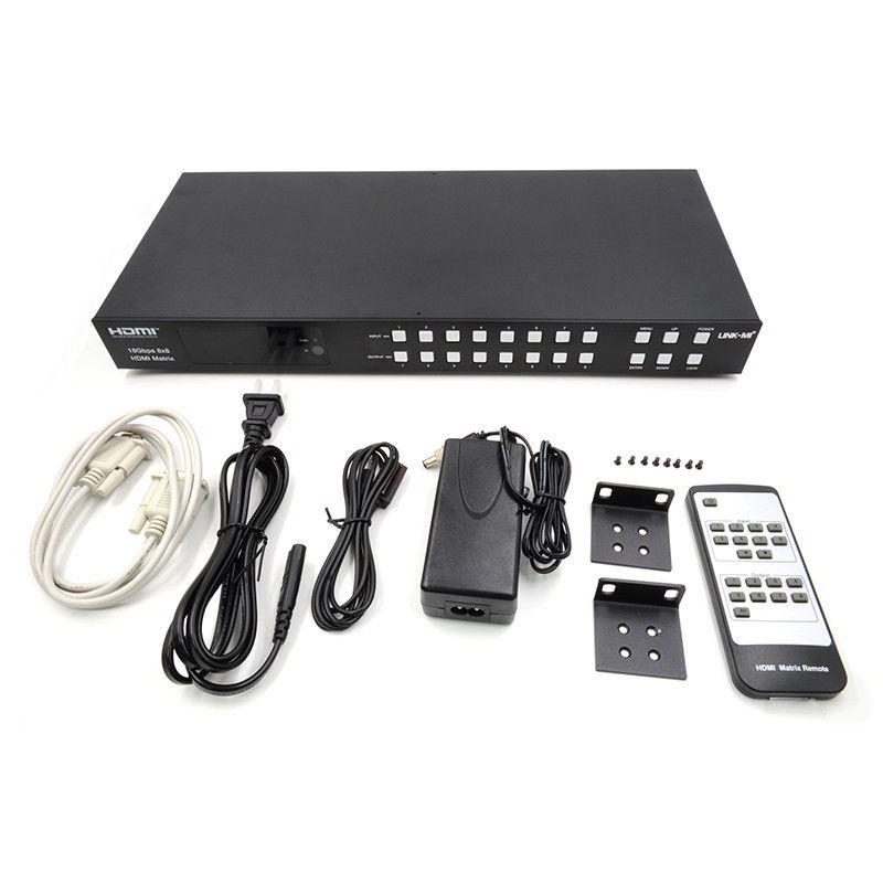 18Gbps 8x8 Matrix Switcher ARC fonksiyonu desteği ile 4K2K 60Hz YUV 4:4:4