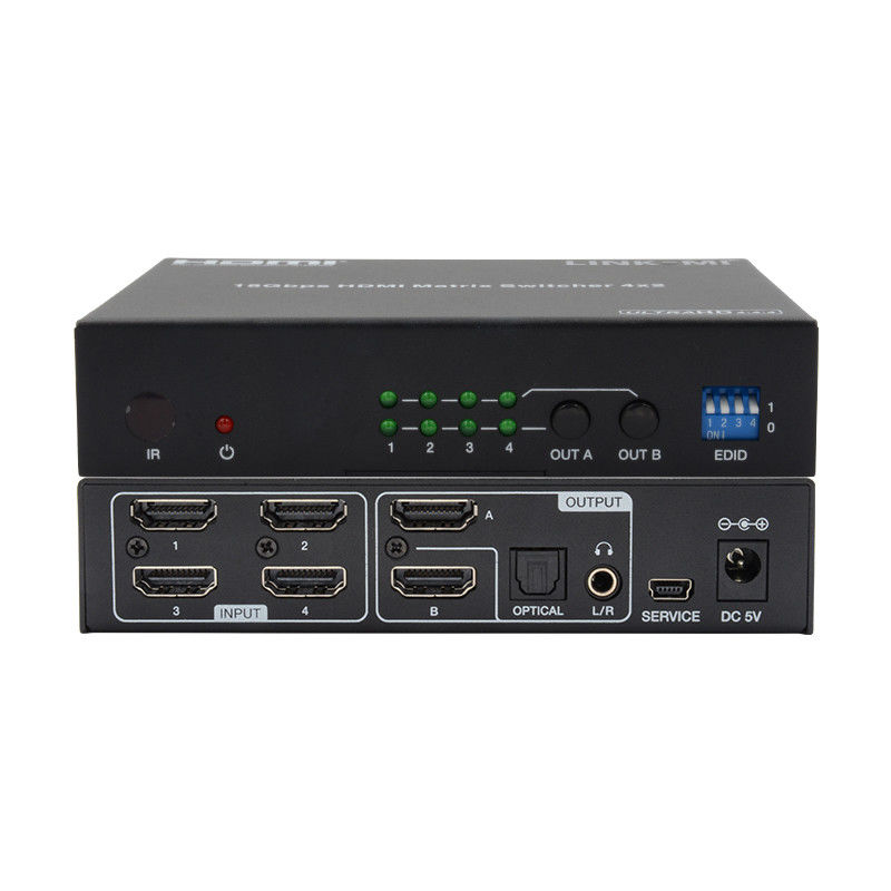 4X2 HDMI Matrix Değiştiricisi Hdmi Değiştiricisi Ses Çekicisi 4K 1080P Video Değiştiricisi