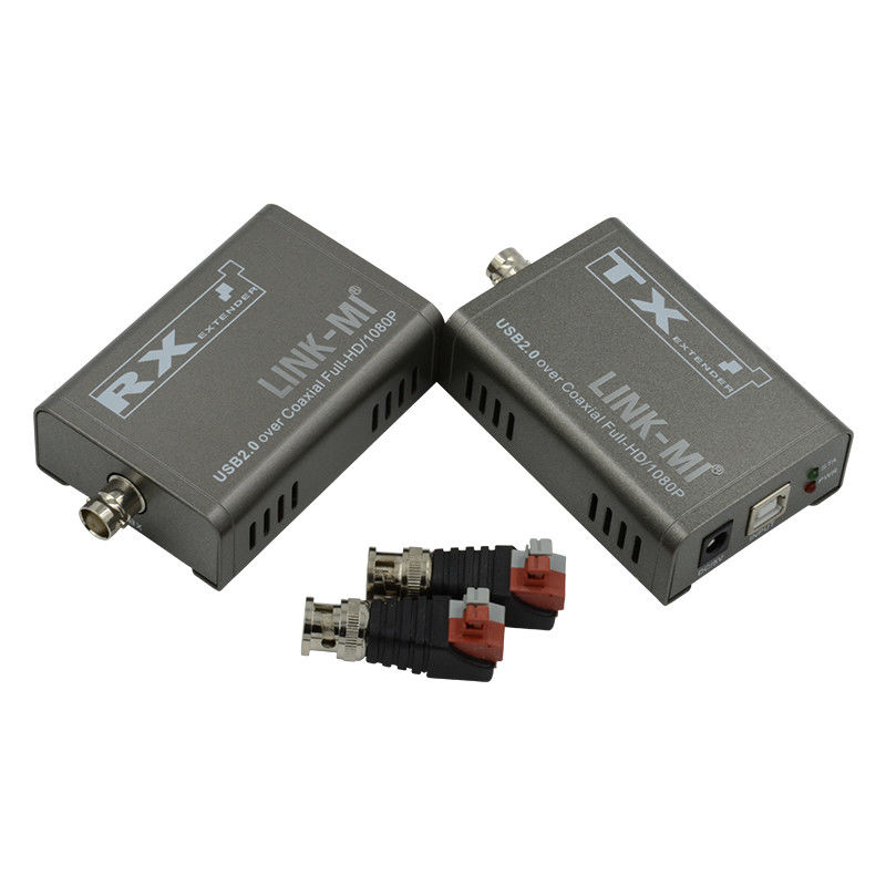 Kamera için 50M KVM Genişletici 1080P Koaksiyel Kablo Üzerine USB Genişletici Kvm Fiber Üzerine