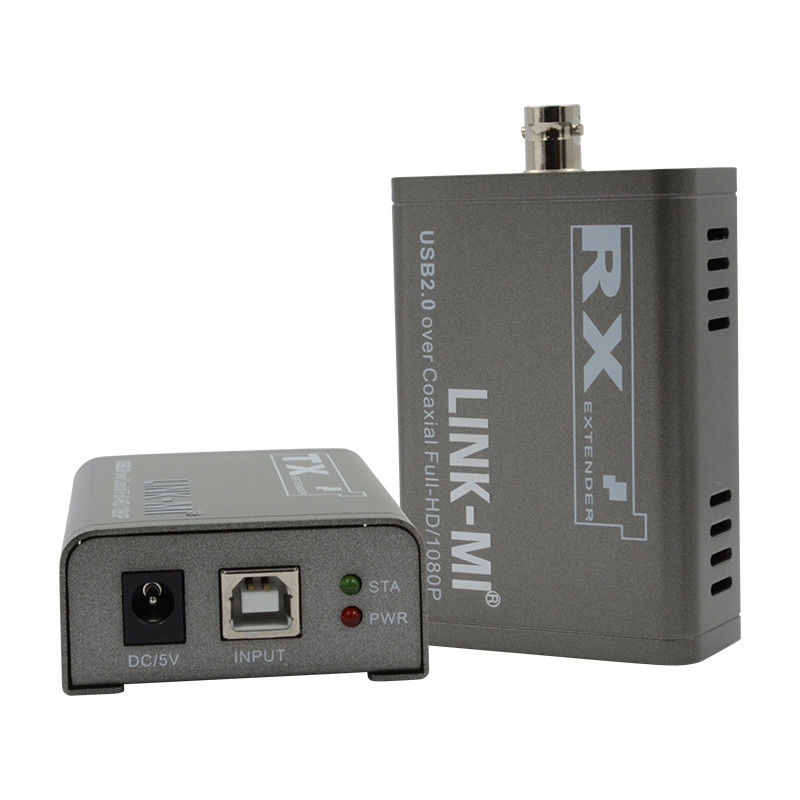 Kamera için 50M KVM Genişletici 1080P Koaksiyel Kablo Üzerine USB Genişletici Kvm Fiber Üzerine
