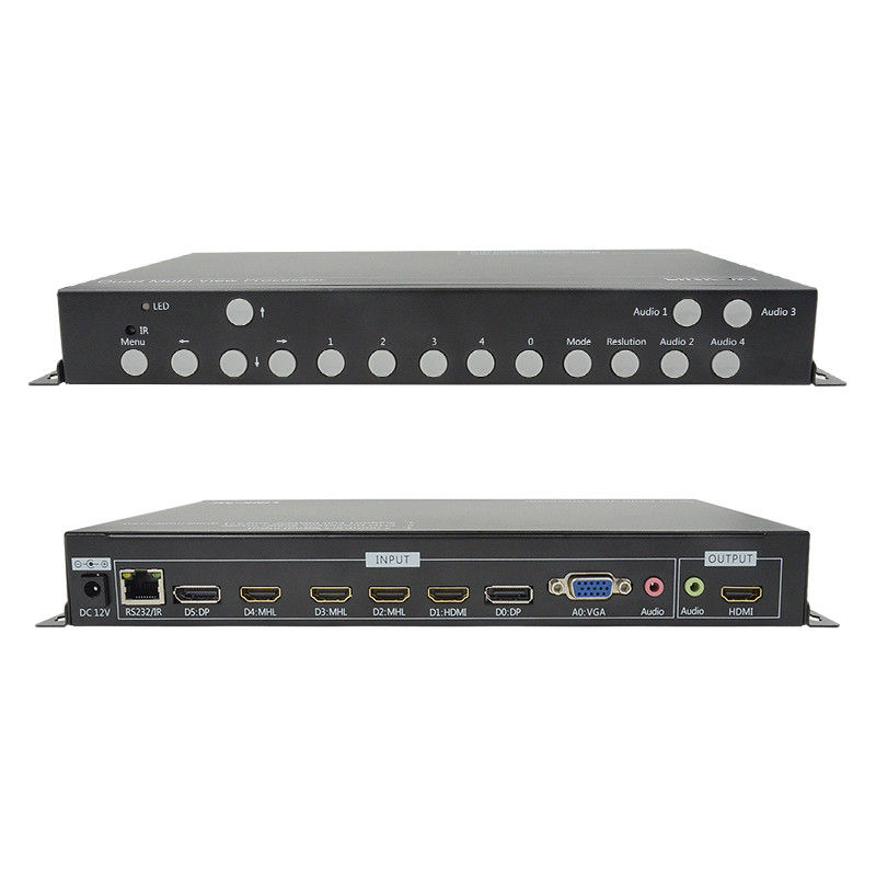 PIP POP HDMI Multi Viewer 4k 4x1 ile IR Uzaktan RS232 Kontrol Merkezi Kontrolü
