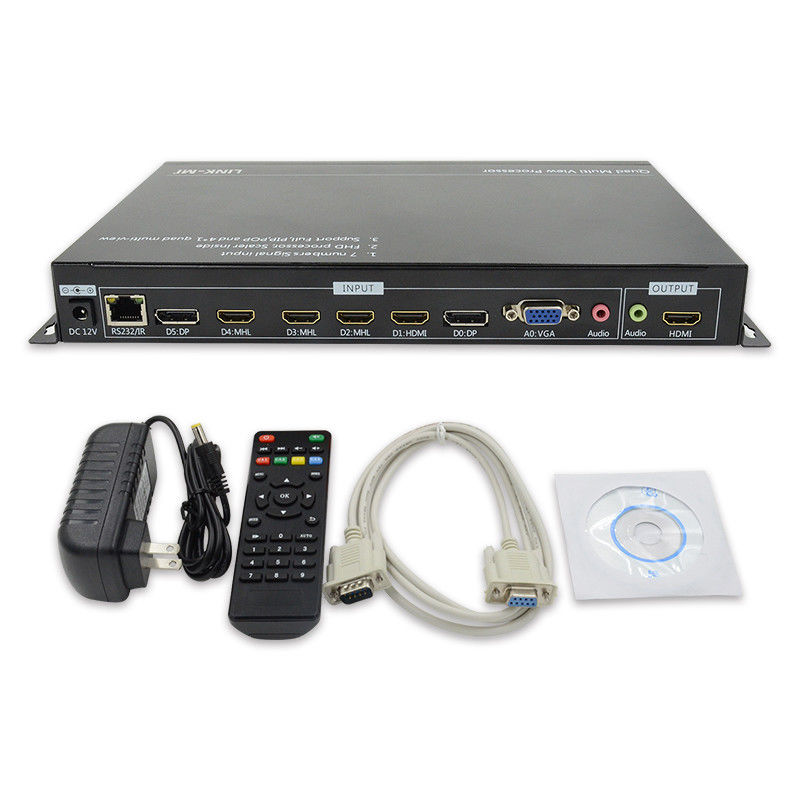 PIP POP HDMI Multi Viewer 4k 4x1 ile IR Uzaktan RS232 Kontrol Merkezi Kontrolü