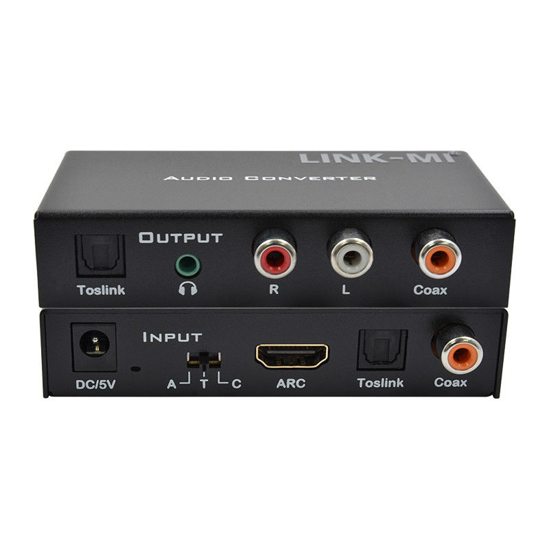 Dac Değiştiricisi Dijital Analog Ses Değiştiricisi Destek HDMI ARC Toslink Koaksi Dijital Ses