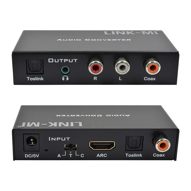 Dac Değiştiricisi Dijital Analog Ses Değiştiricisi Destek HDMI ARC Toslink Koaksi Dijital Ses