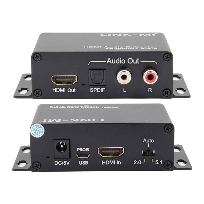18Gbps 4K 1080P HDMI Ses Çıkarıcı Destek EDID 3D Apple TV Uydu Alıcıları için