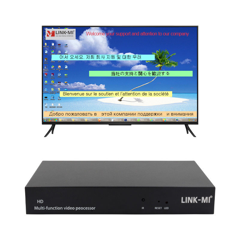 Çeşitli Diller RS232 HDMI Video Duvar Denetleyicisi HD Altyazı Ekleyici HDMI Video İşlemcisi