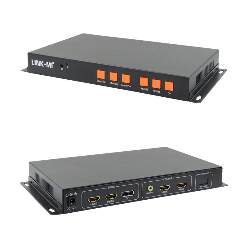 2 Ekran için Mobil/HDMI/DP Giriş 4K Video Duvar Kontrolörü Destekle