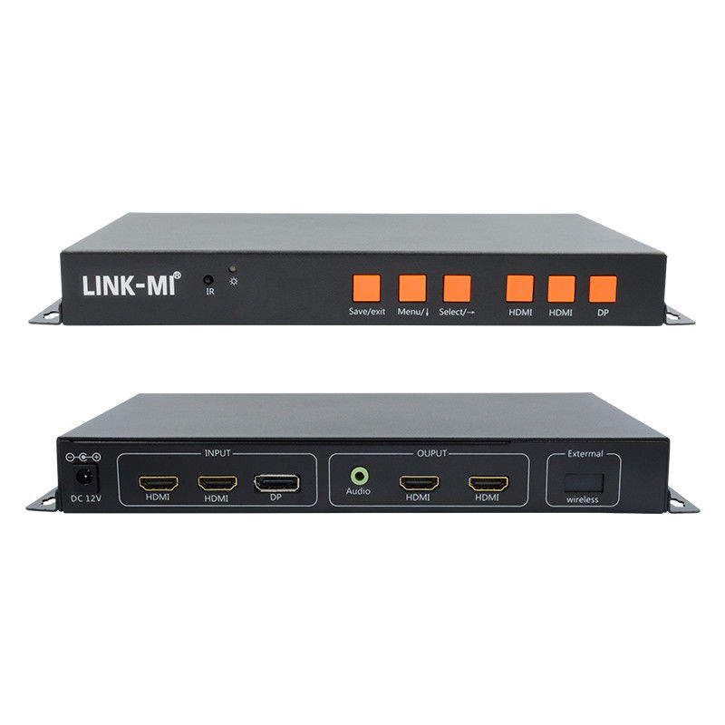 2 Ekran için Mobil/HDMI/DP Giriş 4K Video Duvar Kontrolörü Destekle