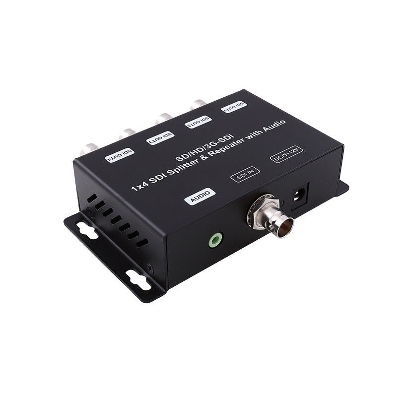 HD/SD-SDI 1 ila 4 Dağıtım Amplifier Repeater Audio 75 ohm Çıkış Impedansı
