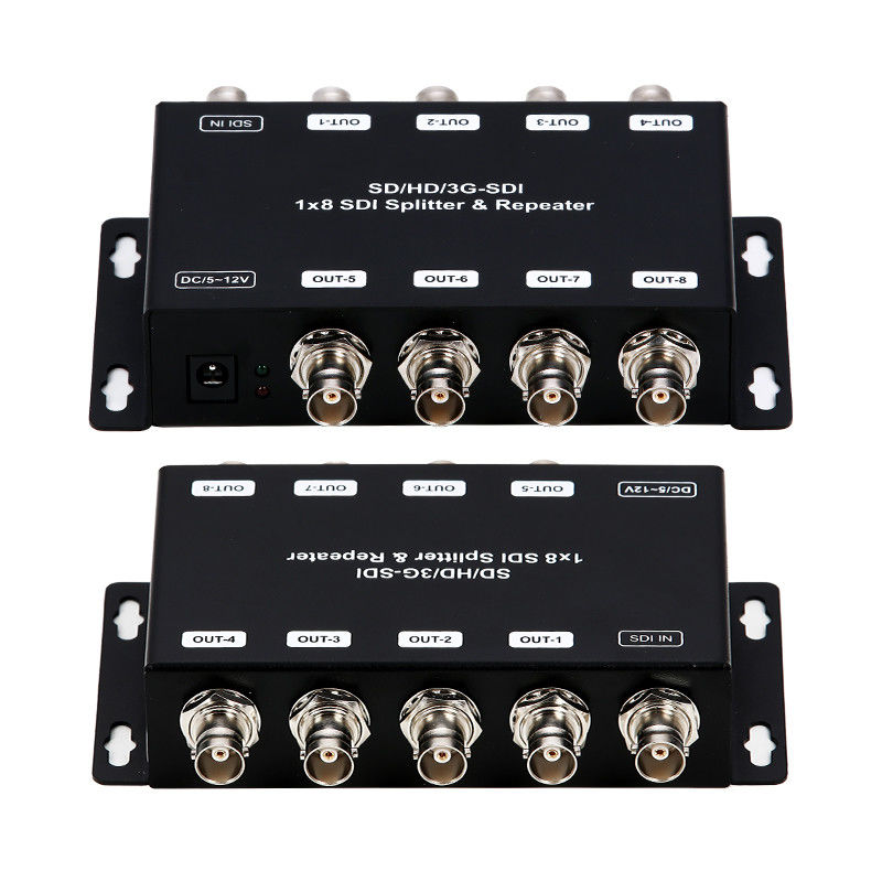LM-SDI-108B 1 ila 8 SD/HD/3G-SDI Dağıtım Amplifier Repeater 75 ohm Impedans