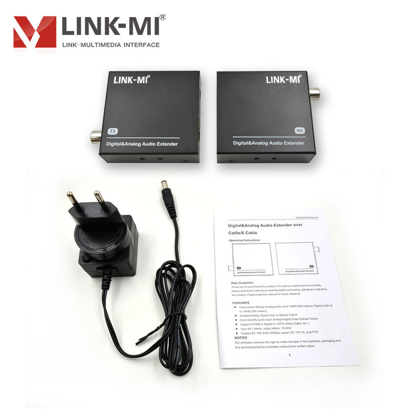 500M Audio Extender HDCP 2.3 1.x ve 192KHz Örnekleme Hızı ile HDMI Audio Dekoder